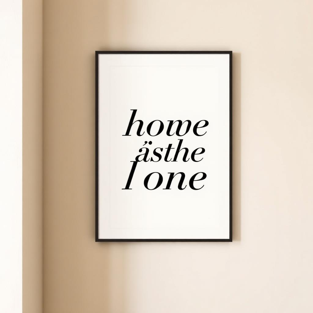 Custom Typography Print